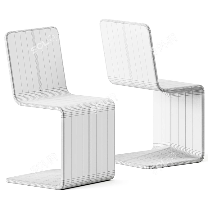 Outdoor Chair Roger: Stylish and Comfortable 3D model image 2