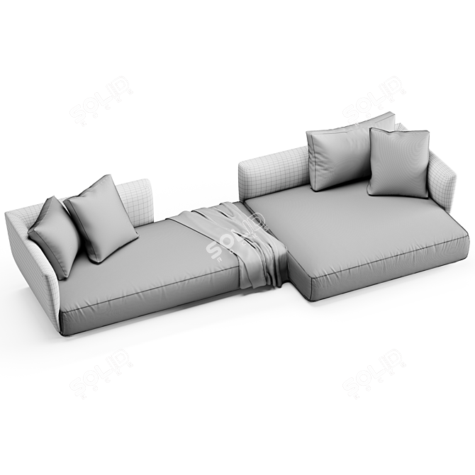 Modern Italian Design Furniture 3D model image 6