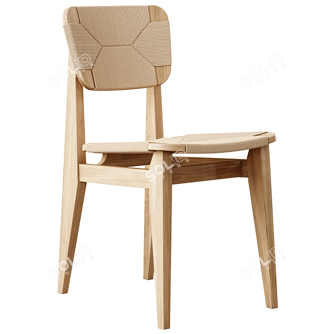 GUBI C-Chair Dining Chair 3D model image 1