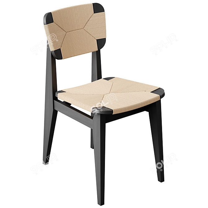 GUBI C-Chair Dining Chair 3D model image 4