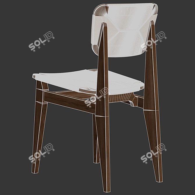 GUBI C-Chair Dining Chair 3D model image 6