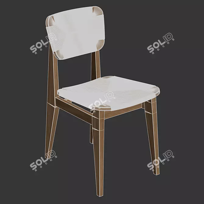 GUBI C-Chair Dining Chair 3D model image 12