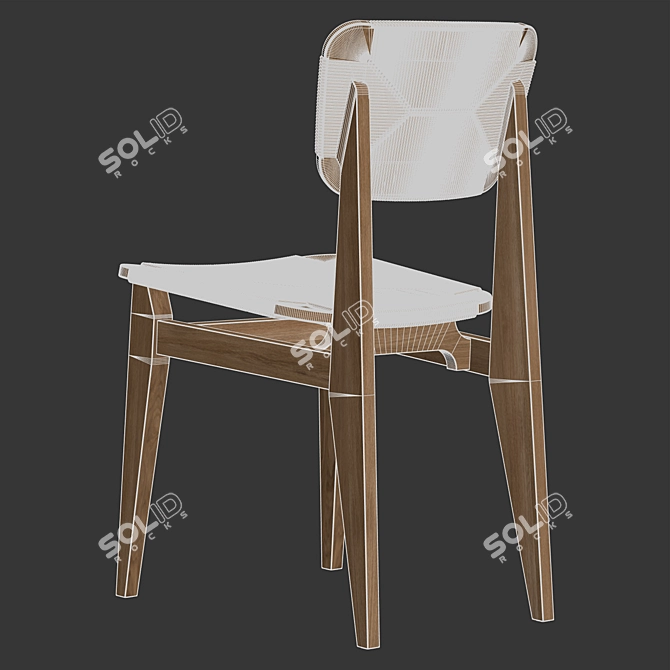 GUBI C-Chair Dining Chair 3D model image 13