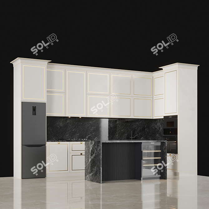 Complete Kitchen Appliance Set 3D model image 1