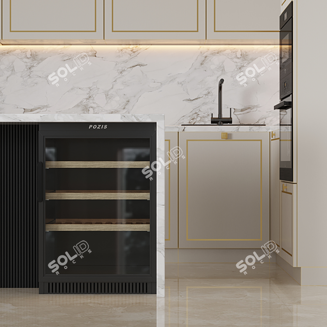 Complete Kitchen Appliance Set 3D model image 11