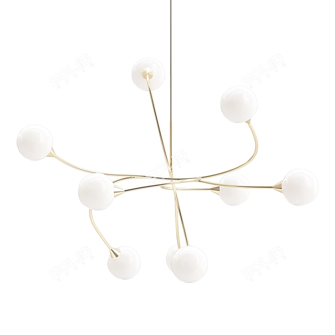 Sleek Elegance: The Signature Pendant 3D model image 1