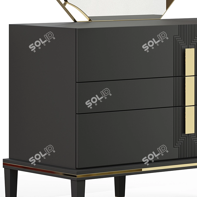 Elegance in Simplicity: Moismobilya Pablo Dressing Table 3D model image 2