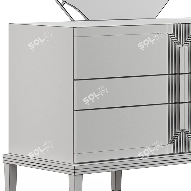 Elegance in Simplicity: Moismobilya Pablo Dressing Table 3D model image 3