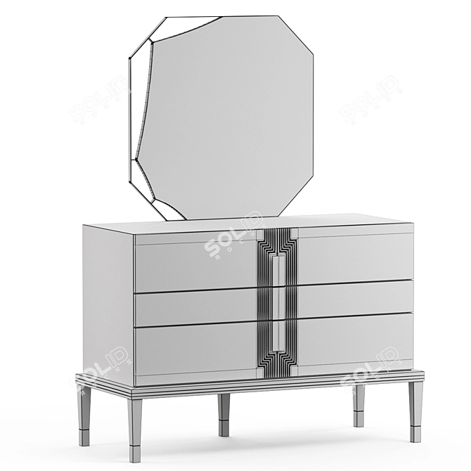 Elegance in Simplicity: Moismobilya Pablo Dressing Table 3D model image 4