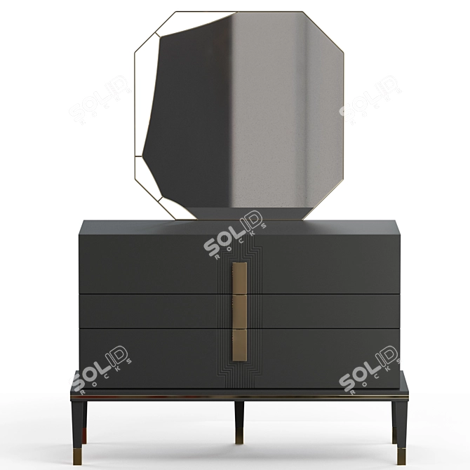 Elegance in Simplicity: Moismobilya Pablo Dressing Table 3D model image 5