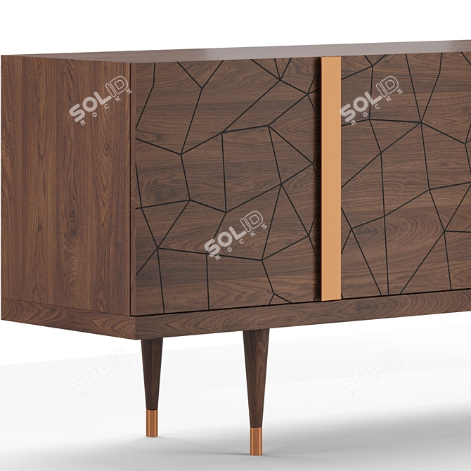 Elegant Petra Sideboard: Craftsmanship Meets Functionality 3D model image 2