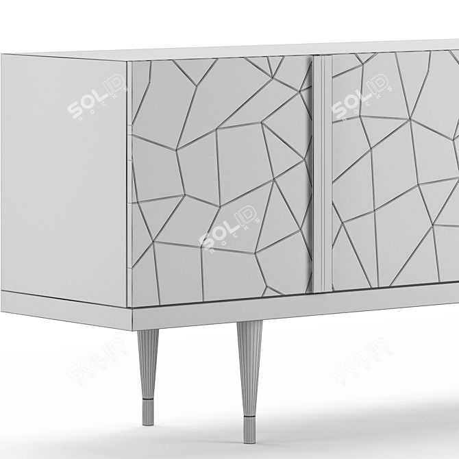 Elegant Petra Sideboard: Craftsmanship Meets Functionality 3D model image 3