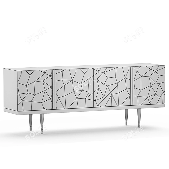Elegant Petra Sideboard: Craftsmanship Meets Functionality 3D model image 4