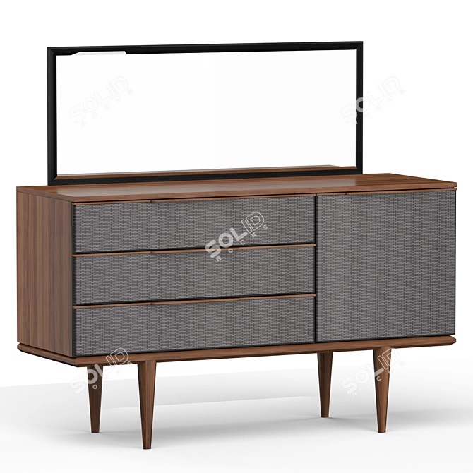 Elegant Punto Dressing Table 3D model image 1