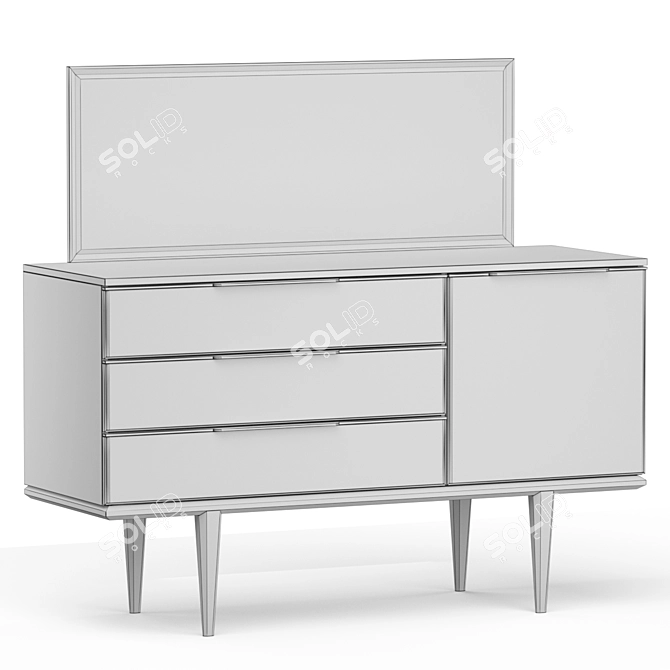 Elegant Punto Dressing Table 3D model image 5