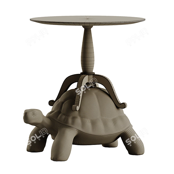 Elegant Turtle Carry Coffee Table 3D model image 1