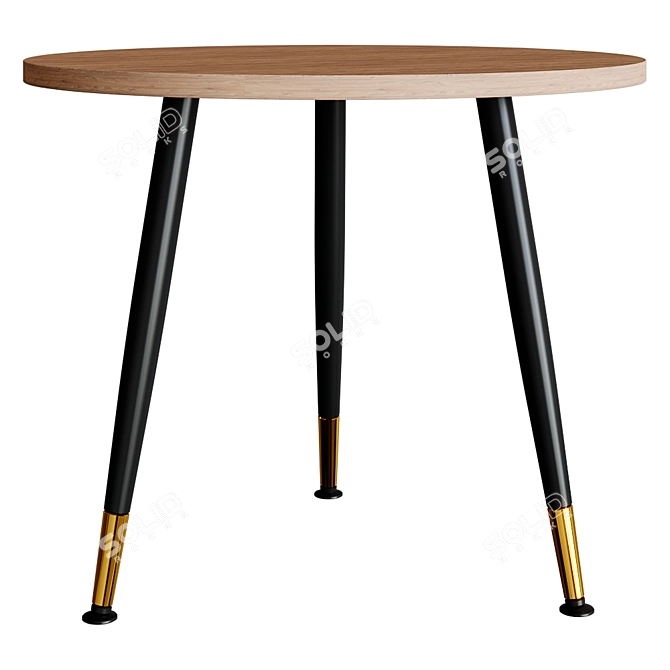 "RHOME Messi Dining Table - Stylish and Functional 3D model image 4