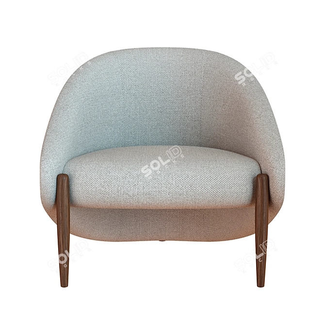 Roche Bobois Walrus Armchair: Stylish Comfort for Your Home 3D model image 2