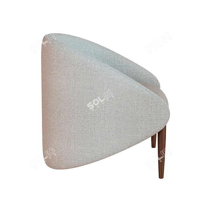 Roche Bobois Walrus Armchair: Stylish Comfort for Your Home 3D model image 3