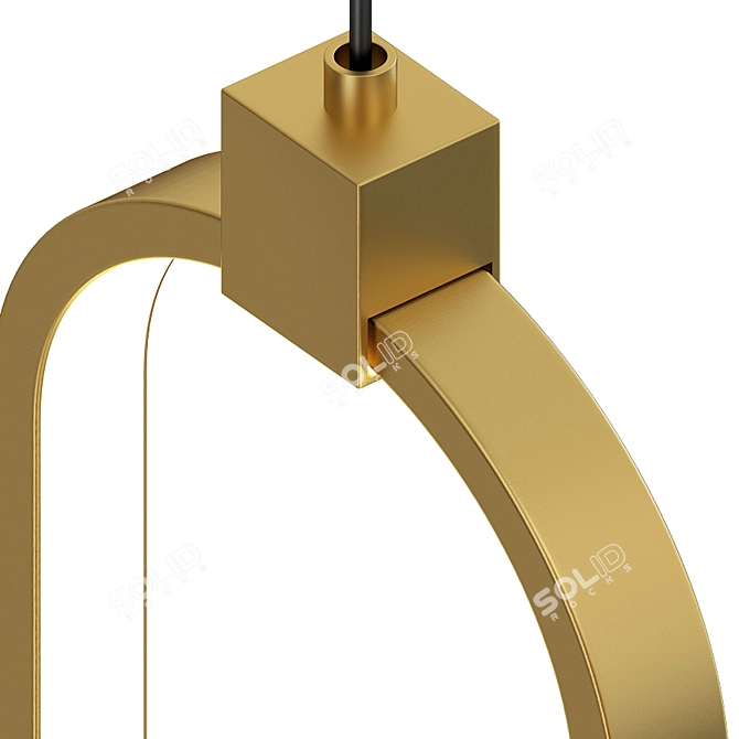 Schuller Colette Gold Pendant 3D model image 2