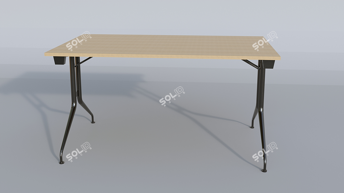 Modern Office Desk 3D model image 1