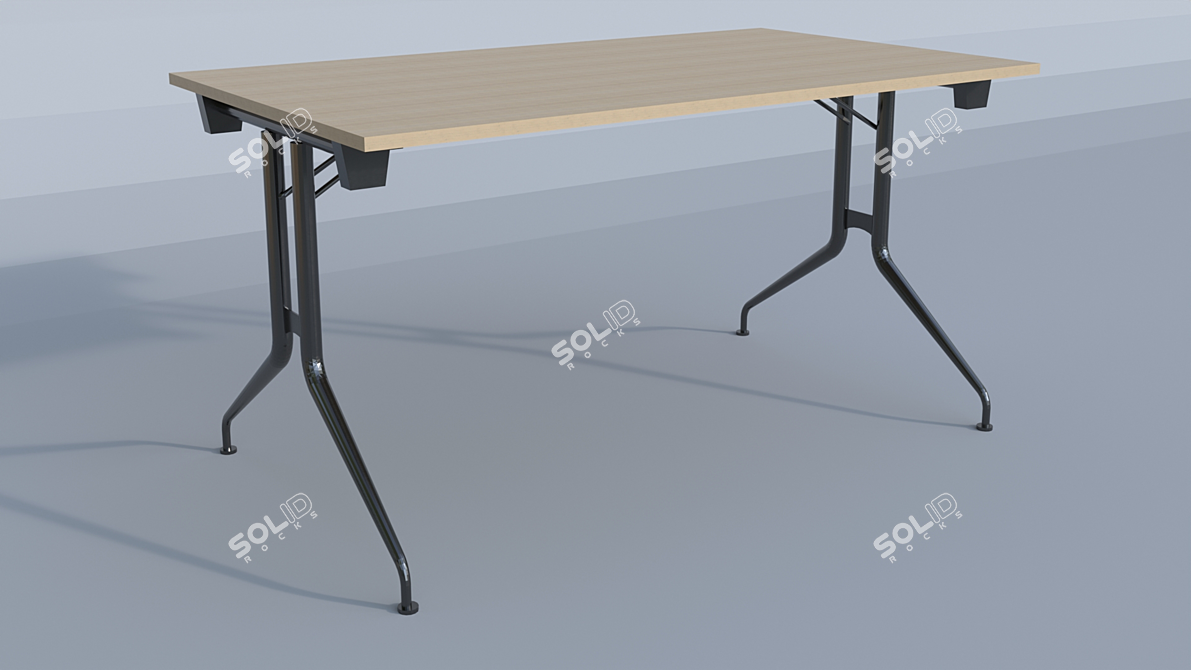 Modern Office Desk 3D model image 2