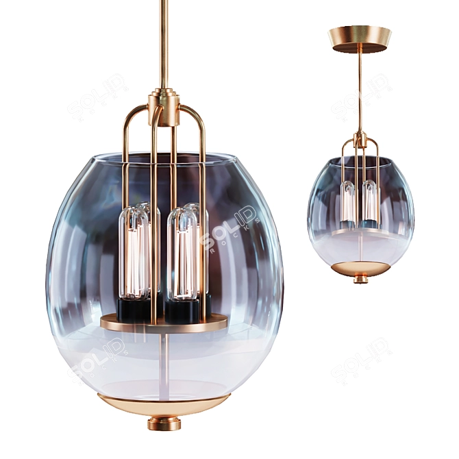 Modern Sawyer Pendant by Hudson Valley Lighting 3D model image 1