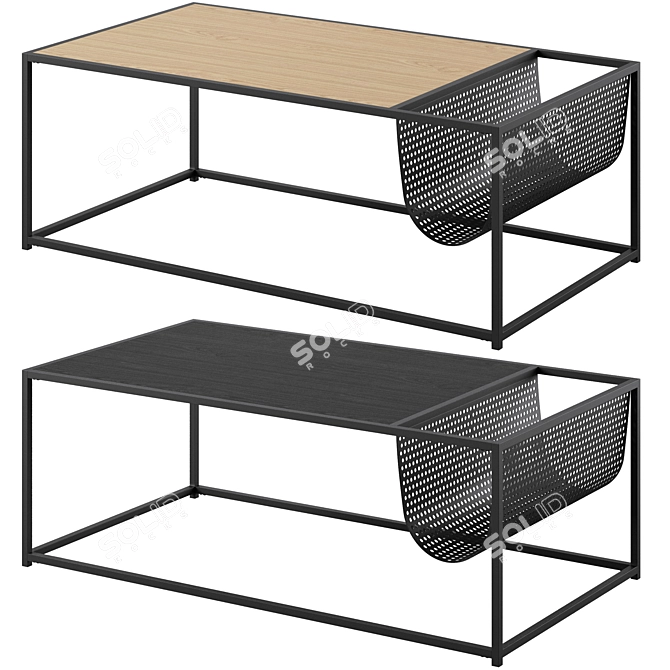 Seaford Coffee Table by Actona: Stylish Design, Perfect Size 3D model image 1