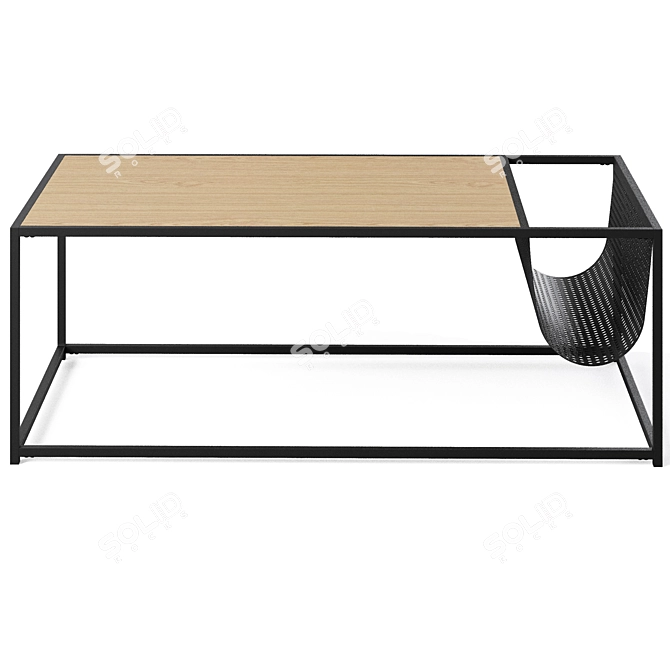 Seaford Coffee Table by Actona: Stylish Design, Perfect Size 3D model image 2