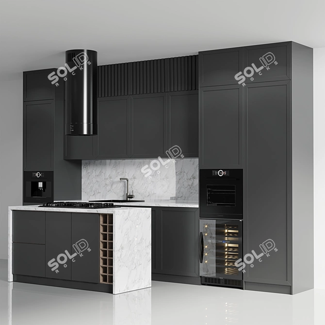 Bosch Kitchen No. 16: Versatile and Stylish 3D model image 2