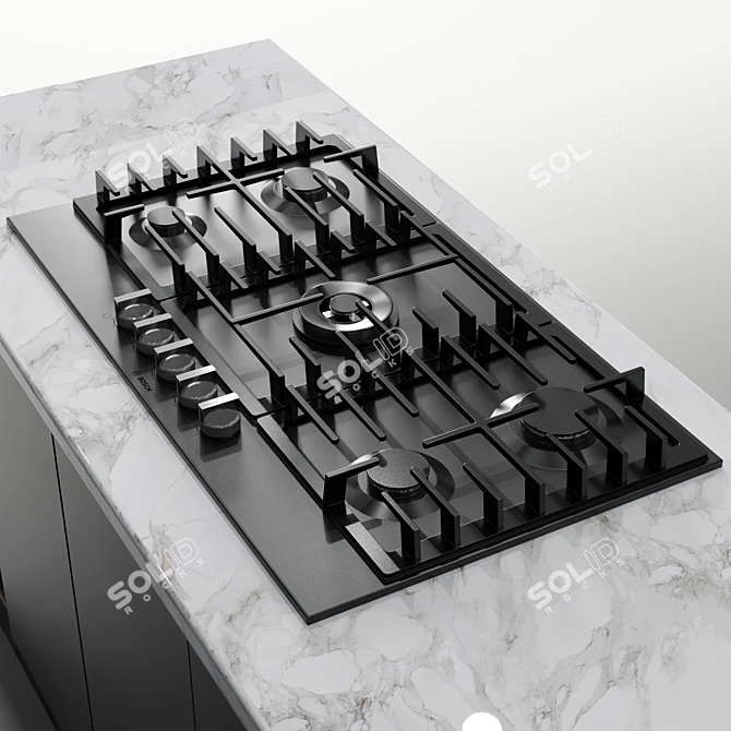 Bosch Kitchen No. 16: Versatile and Stylish 3D model image 3