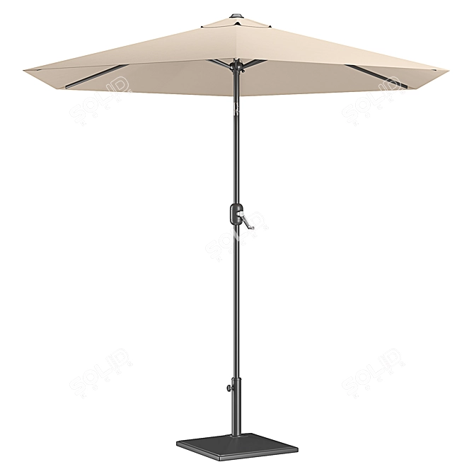 Patio Parasol - Elegant Outdoor Shade 3D model image 3