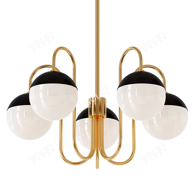 Elegant Mitzi Renee Chandelier 3D model image 1