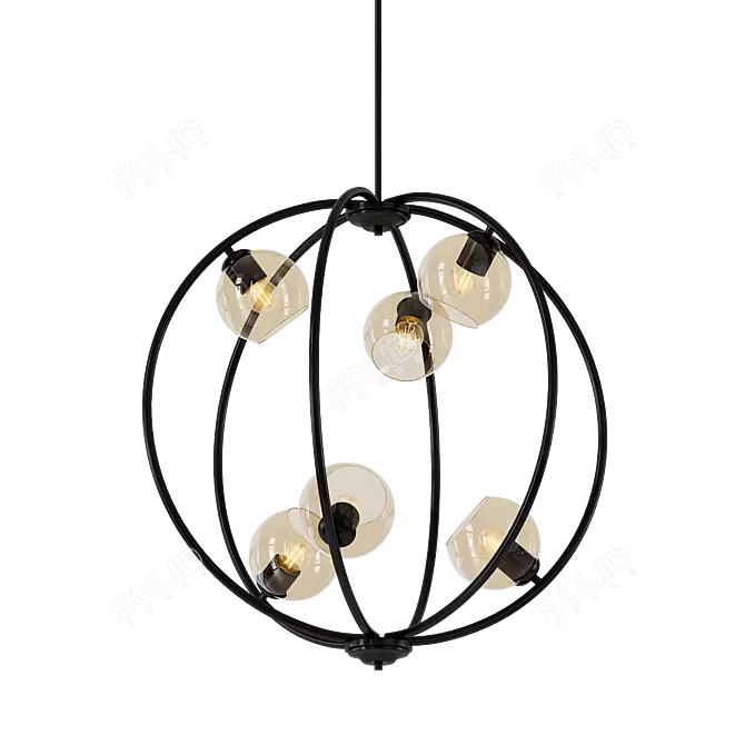Elegant Arlo Chandelier: Stylish Lighting Solution 3D model image 1