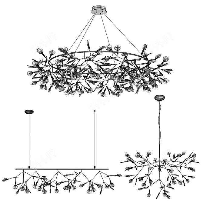 Elegant Heracleum Lighting Collection 3D model image 3