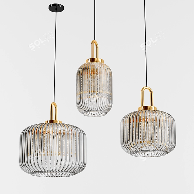 Modern Frist Pendant Light 3D model image 2