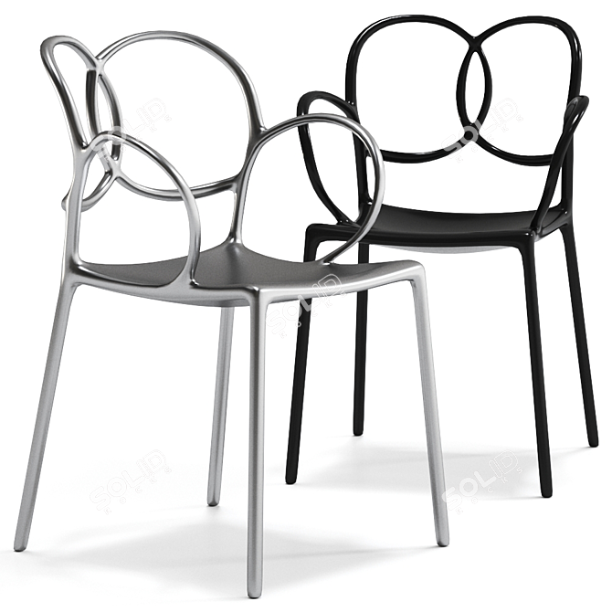 Sleek Sissi Chair: Elegance and Comfort 3D model image 1