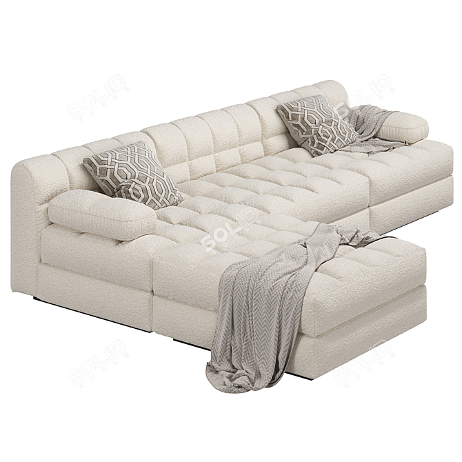 Title: Versatile Eichholtz Dean 2-Tone Modular Sofa 3D model image 5