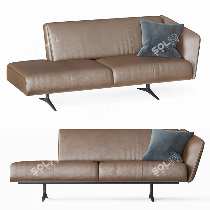 Elegant Comfort: Bundle Sofa 3D model image 1