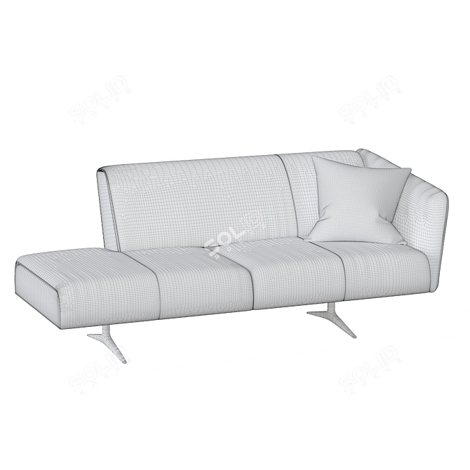 Elegant Comfort: Bundle Sofa 3D model image 3