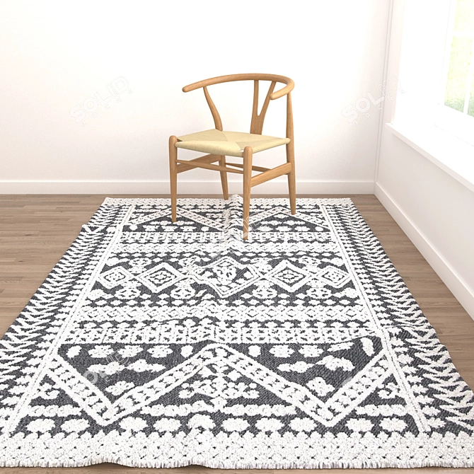 Versatile Set of 6 Rugs: V-Ray, Corona & More 3D model image 2