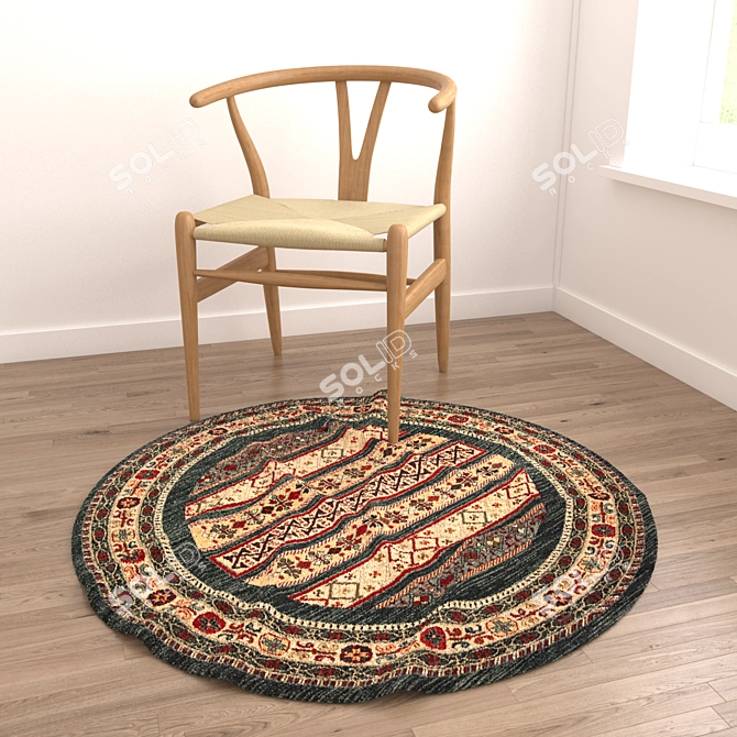 8-Piece Assorted Rugs Set 3D model image 2