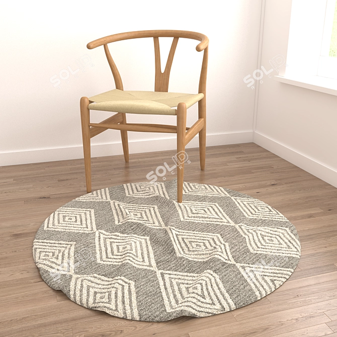 Versatile Set of 8 3D Rugs 3D model image 3