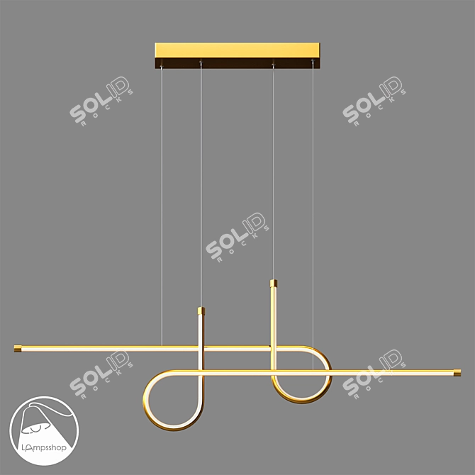 Sleek Pendant Lamp | LampsShop.ru 3D model image 3