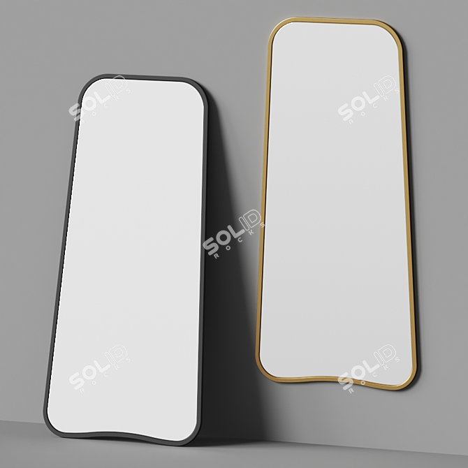 Elegant Bowen Mirror: Classic Design 3D model image 2