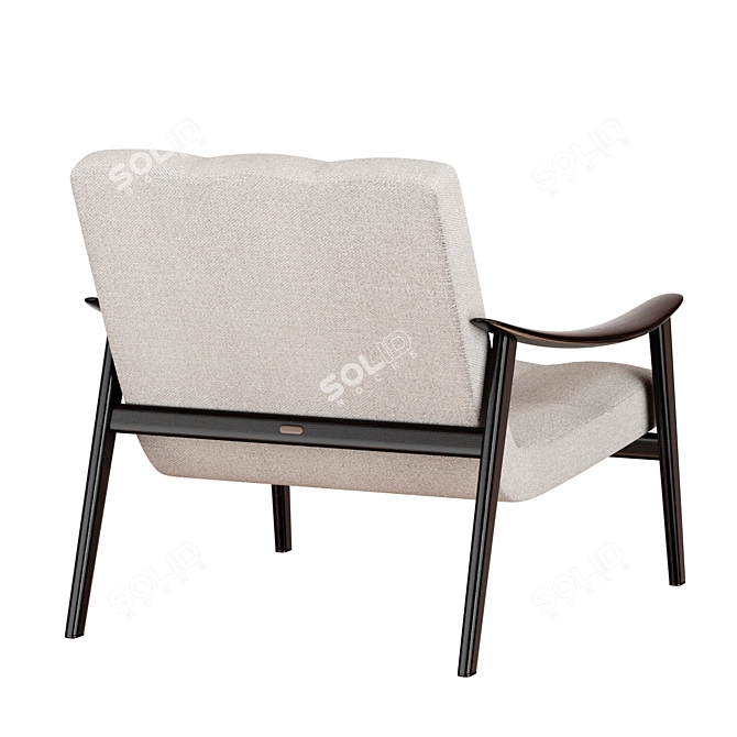 FYNN Armchair: Sleek & Sophisticated Design 3D model image 3