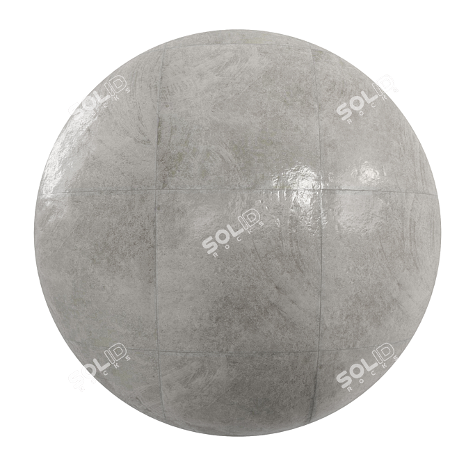 Gray Concrete: PBR Material for 3D Rendering 3D model image 1