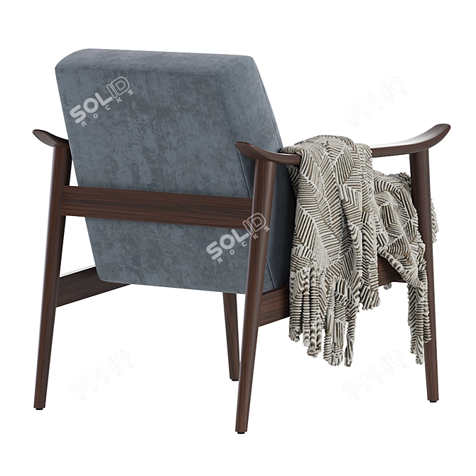 Modern West Elm Armchair 3D model image 5