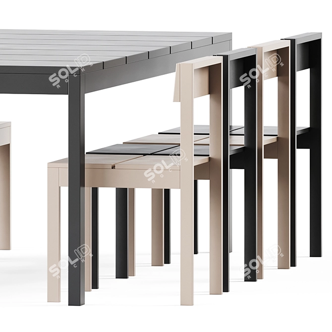 Na Xemena Outdoor Table & Chair 3D model image 4