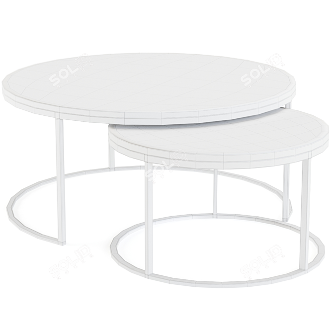 Stackable Coffee Tables, Watford 3D model image 3